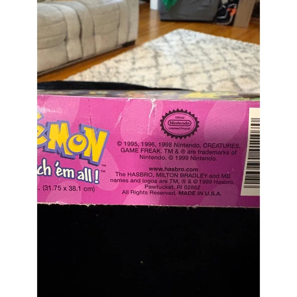 Vintage 1999 Pokemon 60 Piece Jigsaw Puzzle Milton Bradley Hasbro Pikachu 90s